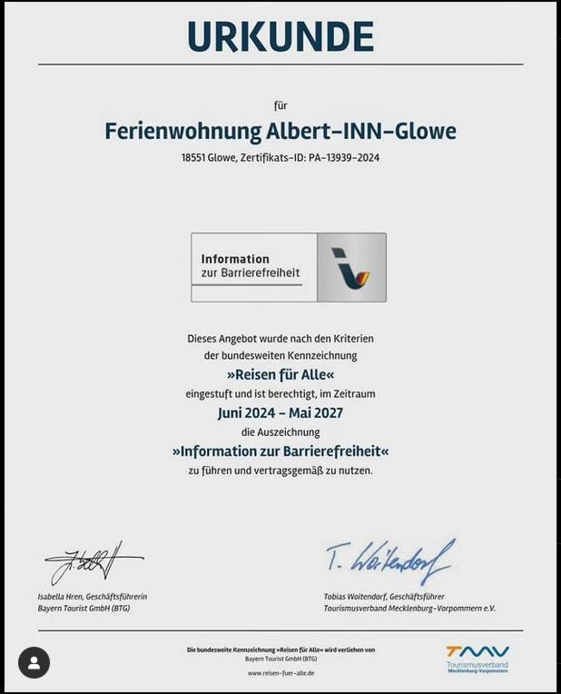 Albert-Inn-Glowe - Barrierefrei & 3 Schlafzimmer & Coworking & Strandkorb-Saisonal & Sauna Im Haus & Fahrraeder Exteriér fotografie